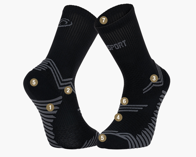 Socks TRAIL ULTRA black/grey